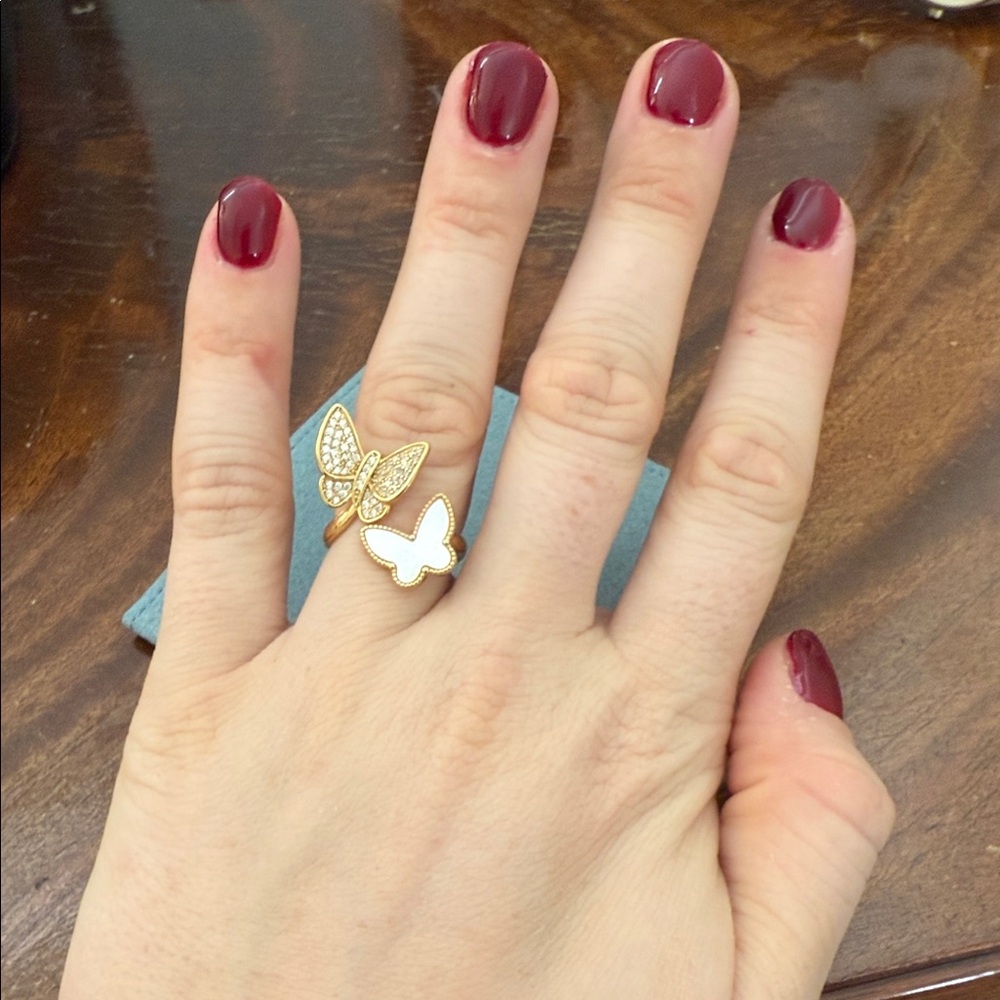 Gold Butterfly Ring